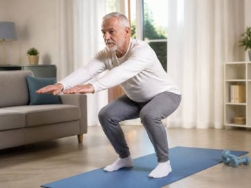 Exercices pour garder du muscle après 60 ans à pratiquer chez soi